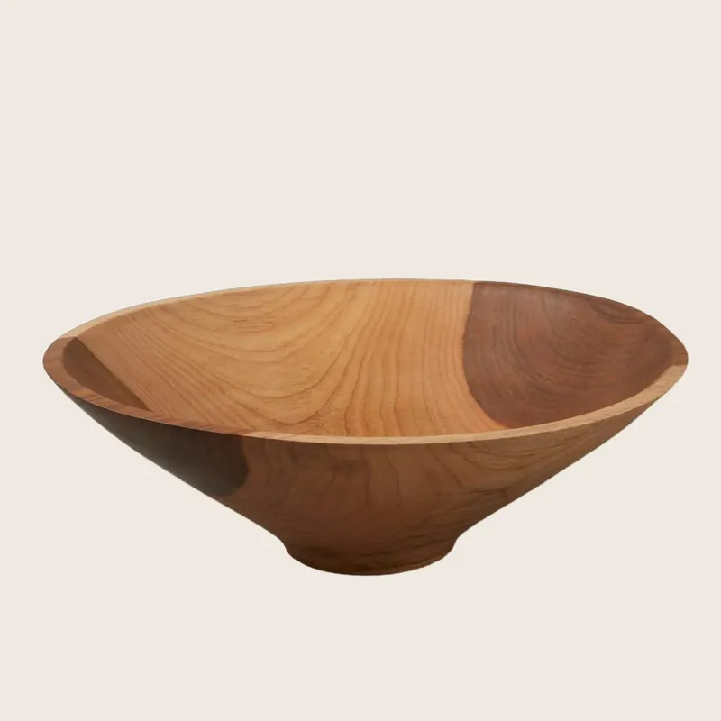 Azucar Cherry Wood Bowl - Be Home