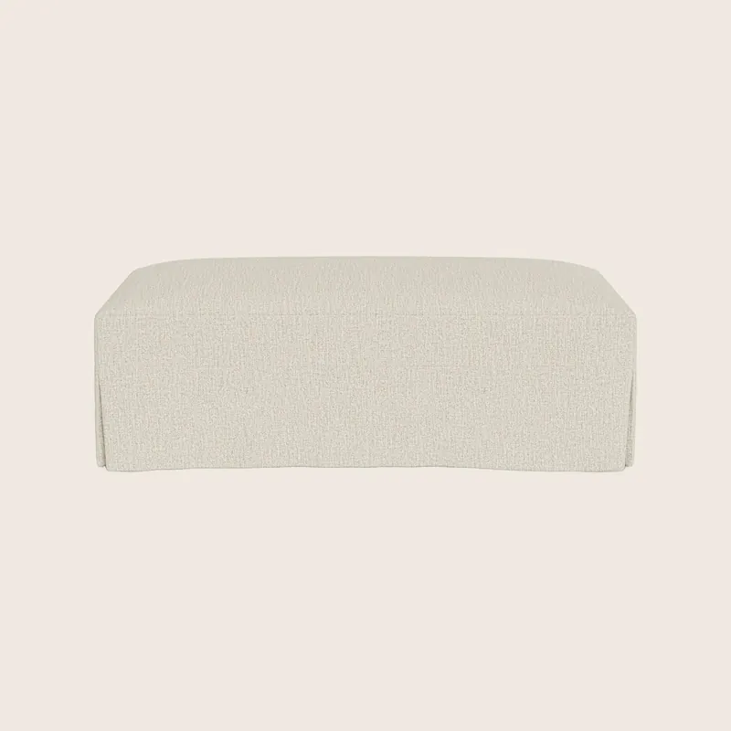 Martha's Vineyard Slipped Large Ottoman - McCreary Modern