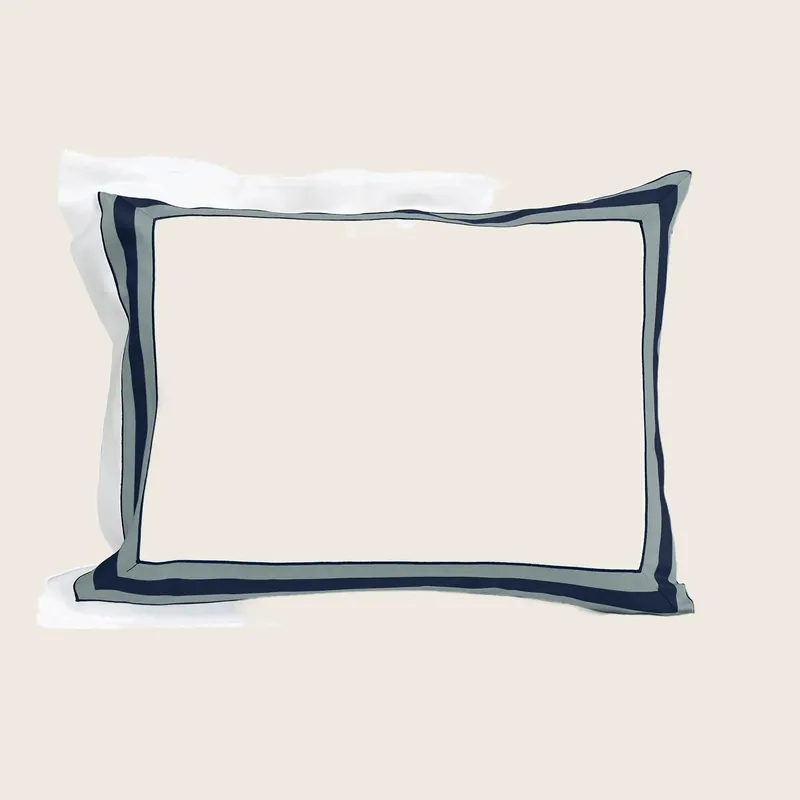 Dimora Duvet & Shams, White/Midnight Blue - Signoria Firenze (Leased)