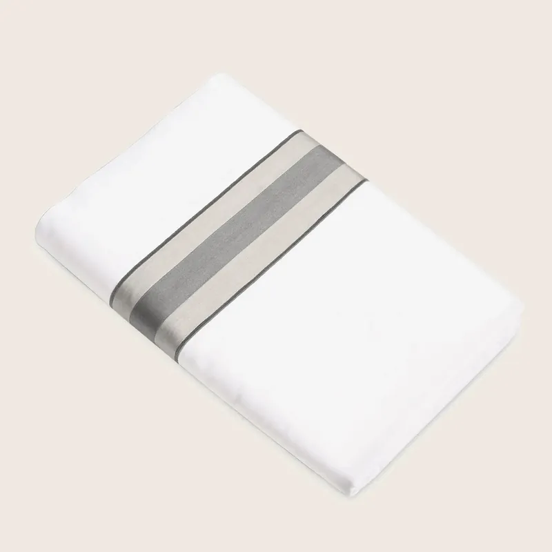 Dimora Sheets & Pillowcases, White/Silver Moon - Signoria Firenze (Leased)