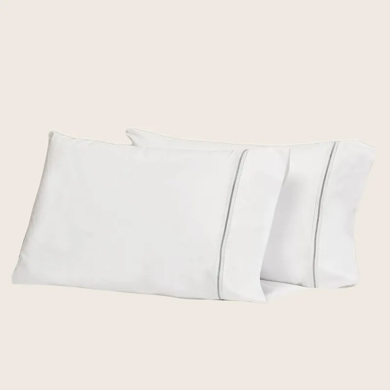 Gramercy Sheets & Pillowcases, White/Silver Moon - Signoria Firenze (Leased)