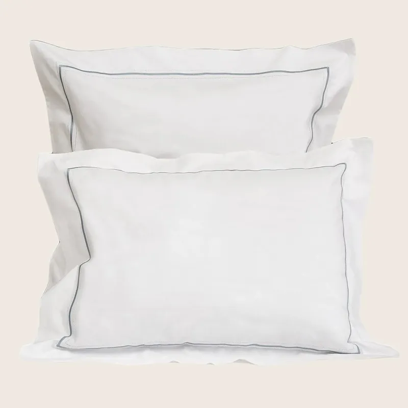 Gramercy Duvet & Shams, White/Silver Moon - Signoria Firenze (Leased)