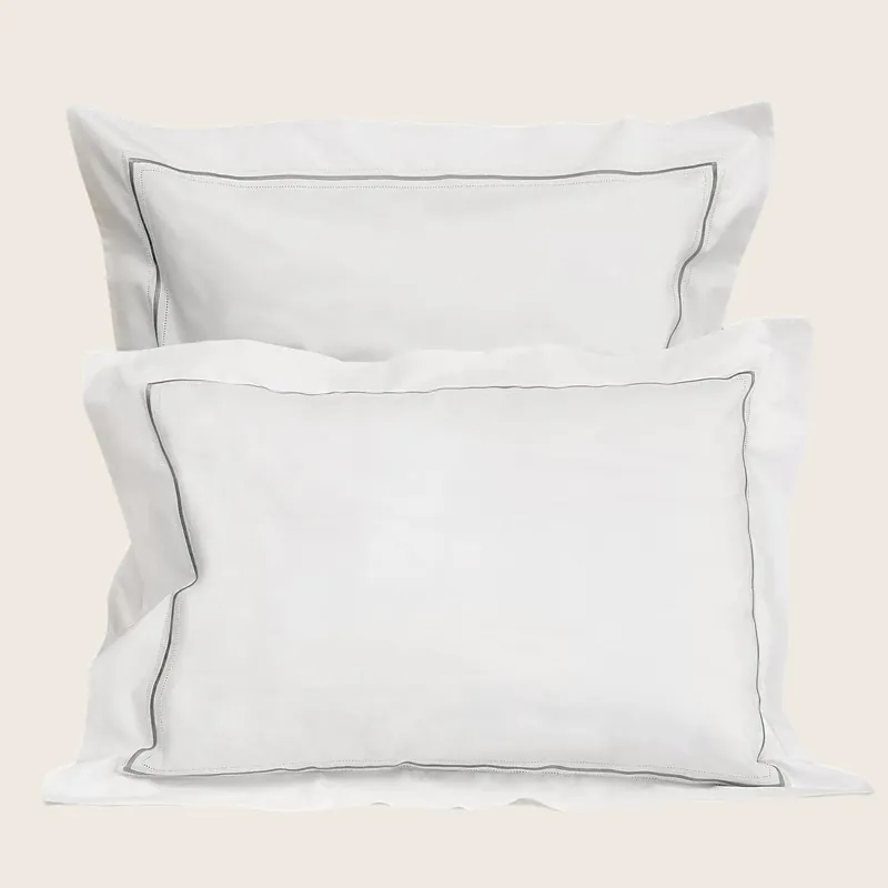 Gramercy Duvet & Shams, White/Wilton Blue - Signoria Firenze (Leased)