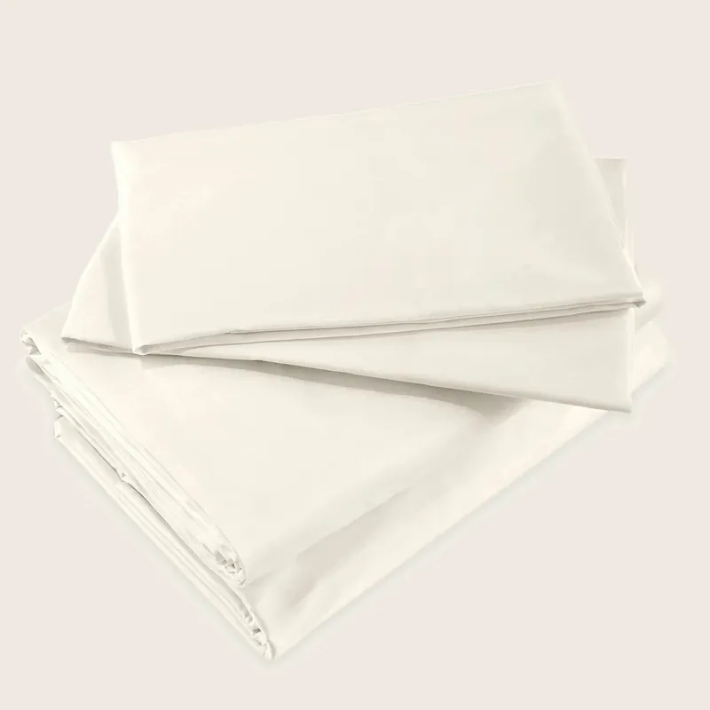 Lineare Sateen Sheets & Pillowcases, Ivory - Signoria Firenze (Leased)