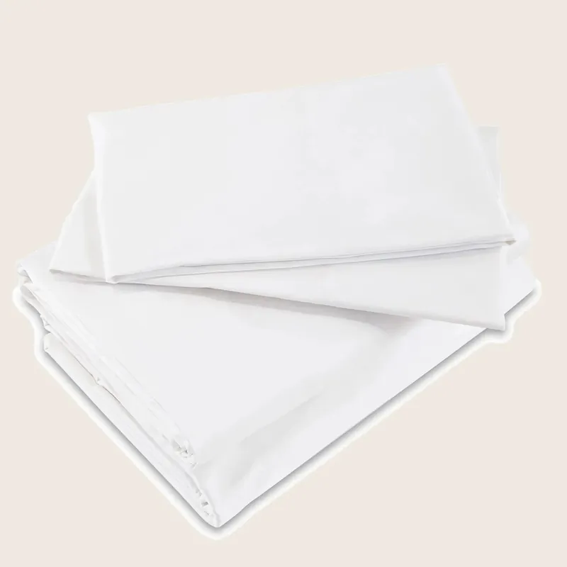 Lineare Sateen Sheets & Pillowcases, White - Signoria Firenze (Leased)