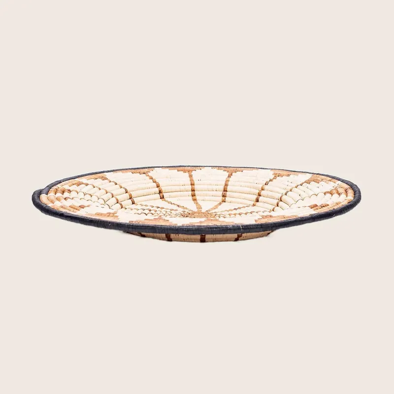 Banana Burst Woven Plate - All Across Africa dba Kazi