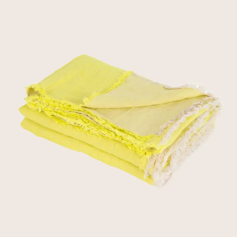 Washed Linen Throw - Maison de Vacances