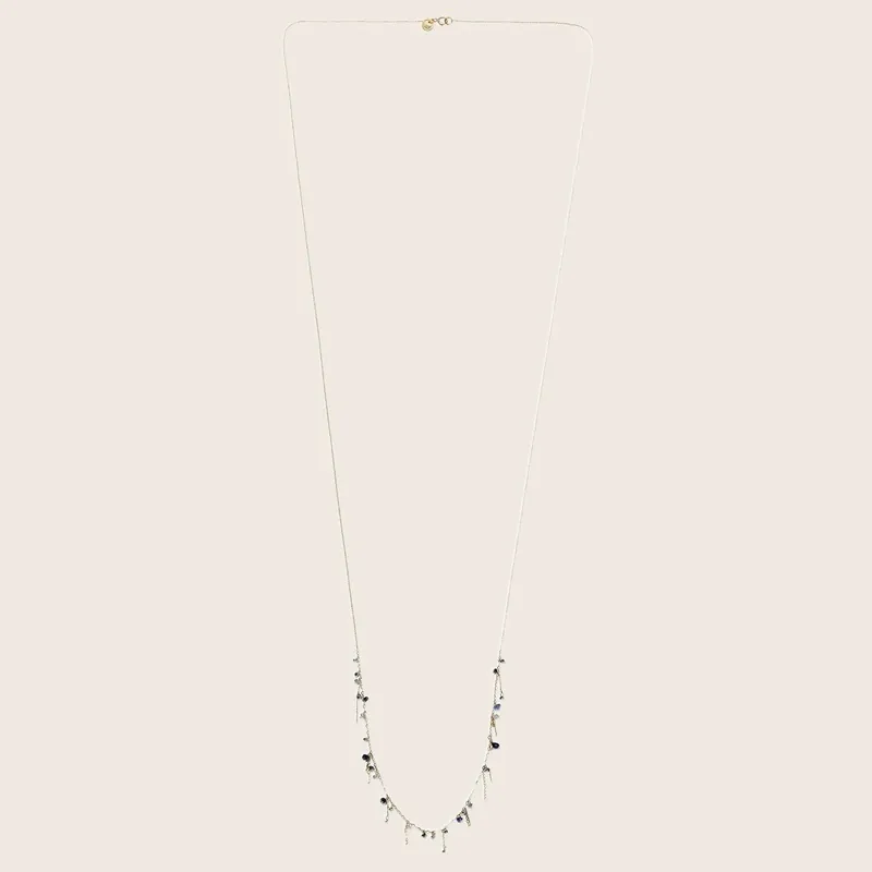 Long Blue Sapphire Necklace - Sweet Pea (Consigned)