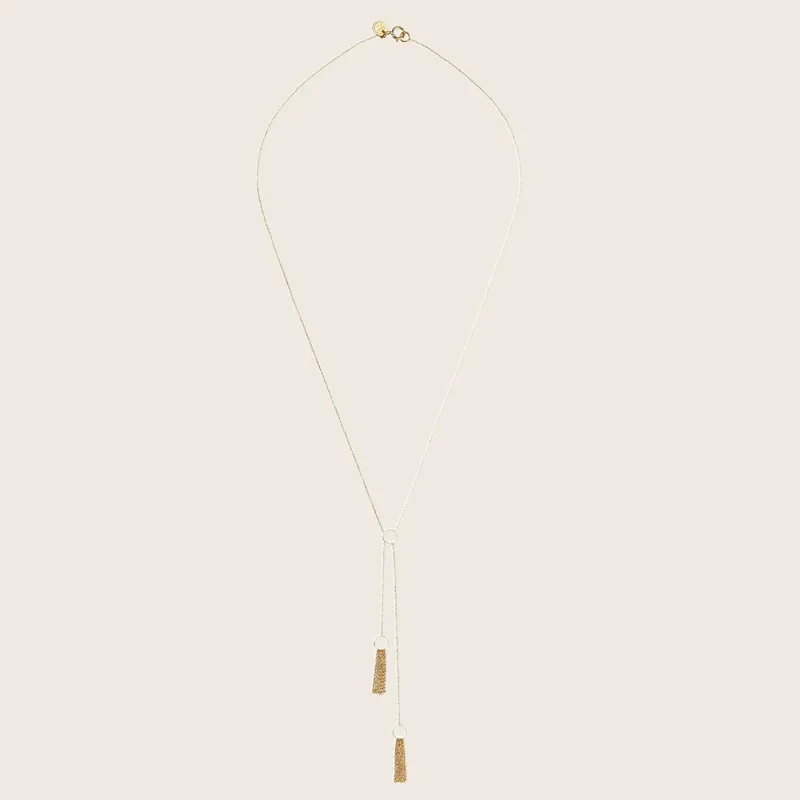 Take A Bow Double Tail Necklace, 41cm - Sweet Pea (Consigned)