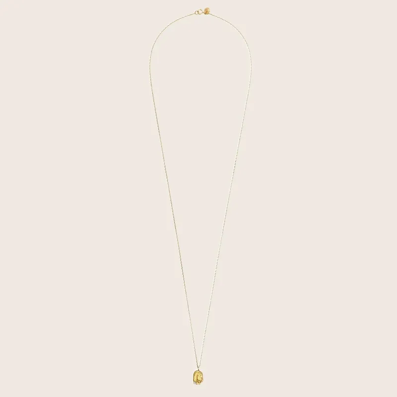Moonscape Long Diamond Nugget Necklace - Sweet Pea (Consigned)