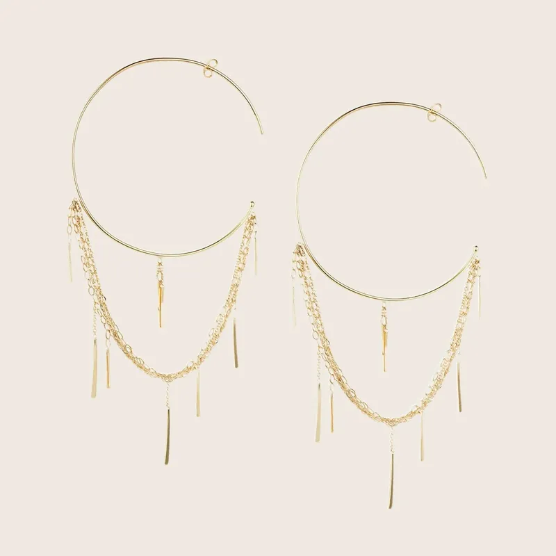 Sycamore Large Hoops - Sweet Pea (Consigned)