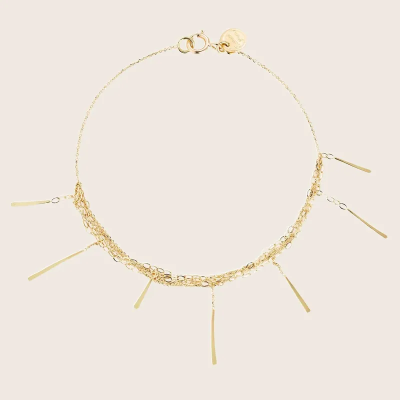 Sycamore Layered Chain Bracelet - Sweet Pea (Consigned)
