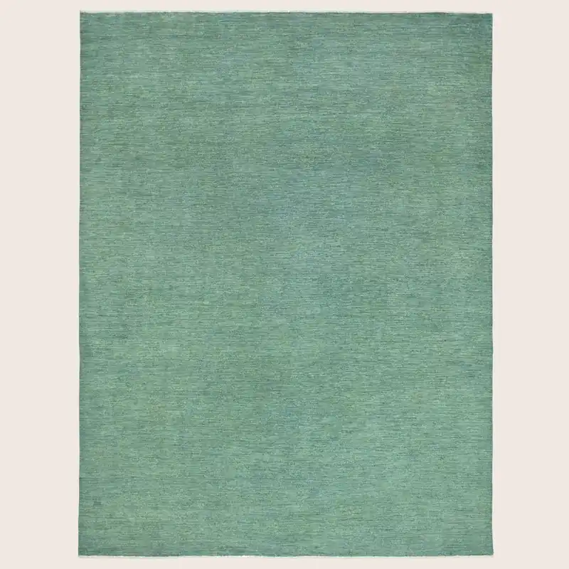 Distressed Solid Wool Area Rug - 9' x 12'