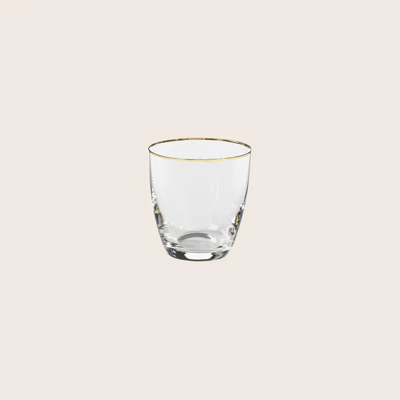 Sensa Tumbler with Golden Rim, Set of 6 - Casafina (Drop Ship)