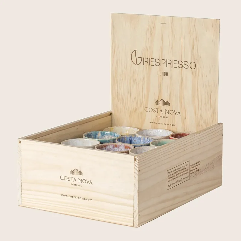 24 Lungo Cups, Wooden Box - Casafina (Drop Ship)