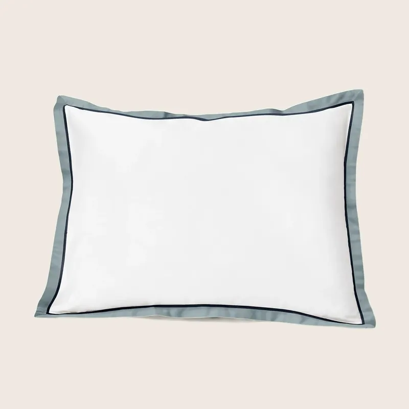 Luna Stella Duvet & Shams, White/Wilton Blue - Signoria Firenze (Leased)