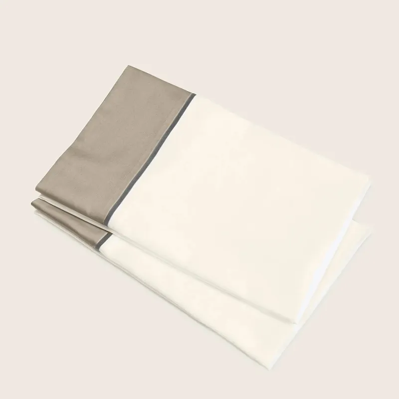 Luna Stella Sheets & Pillowcases, Ivory/Khaki - Signoria Firenze (Leased)