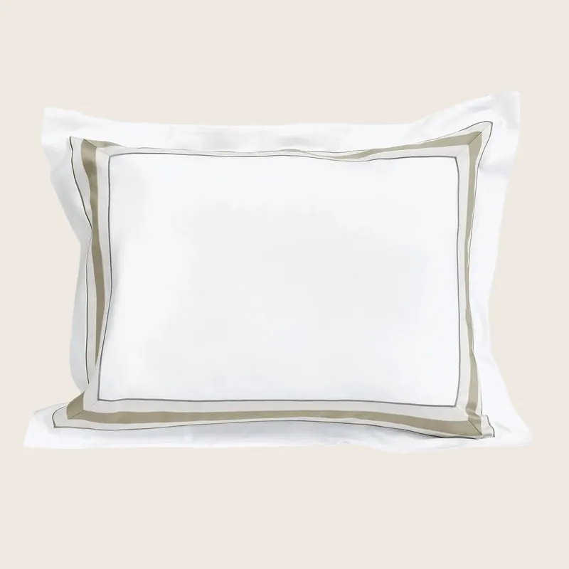 Dimora Duvet & Shams, White/Khaki - Signoria Firenze (Leased)