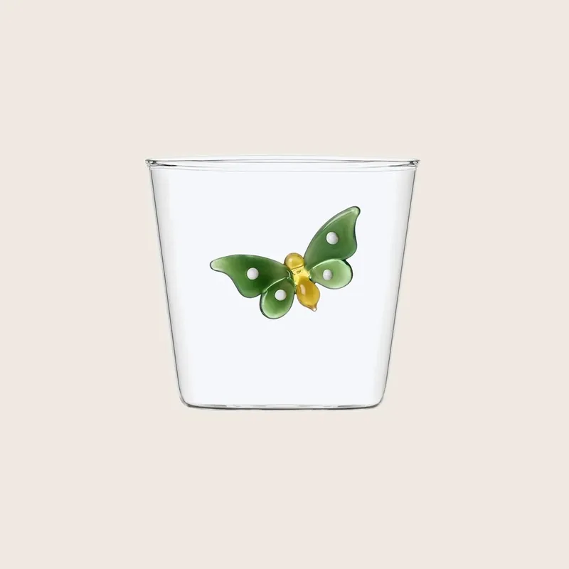 Green Butterfly Tumbler - Corrado Corradi