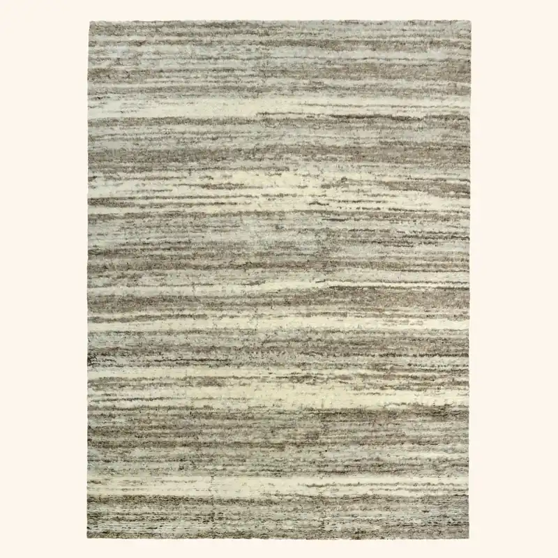 Grey Moroccan Wool Rug - 10' x 14'2"