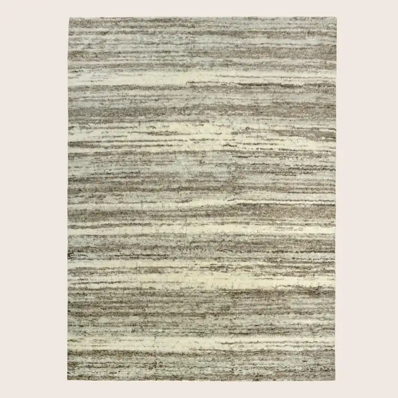 Grey Moroccan Wool Rug - 9' x 12'2"