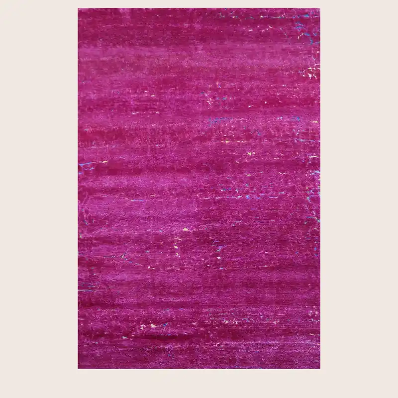 Pink Nu Vibrant Silk Tibetan Rug - Third Eye International