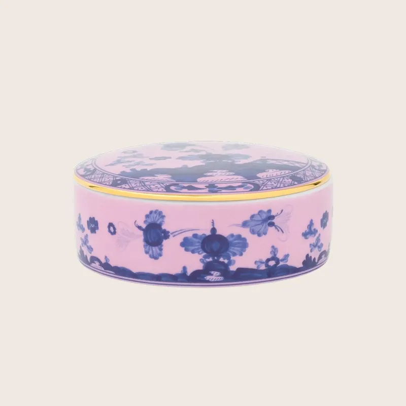 Oriente Round Box with Cover - Ginori 1735