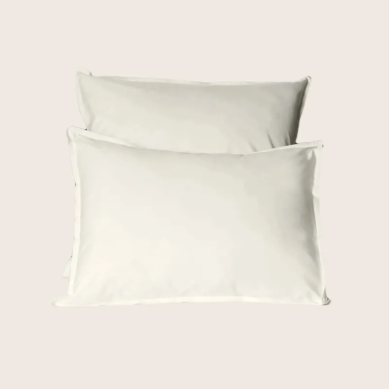 Lineare Sateen Duvet & Shams, Ivory - Signoria Firenze (Leased)