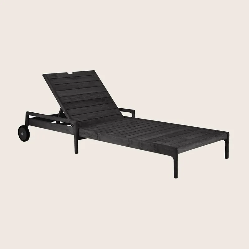 Black Jack Outdoor Adjustable Lounger Frame - Ethnicraft