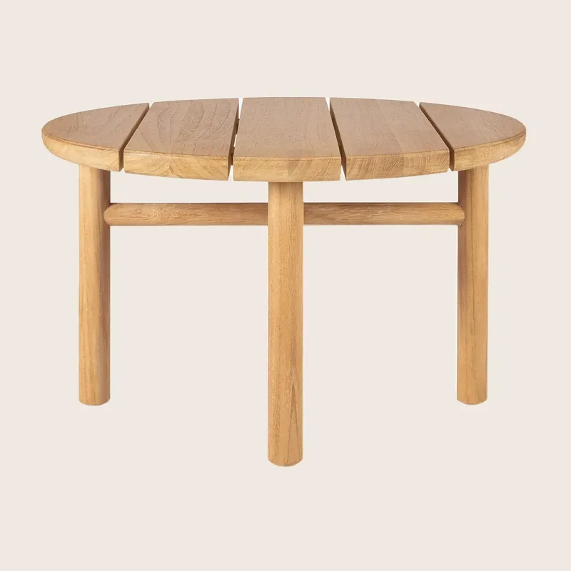 Teak Quatro Outdoor Round Side Table - Ethnicraft