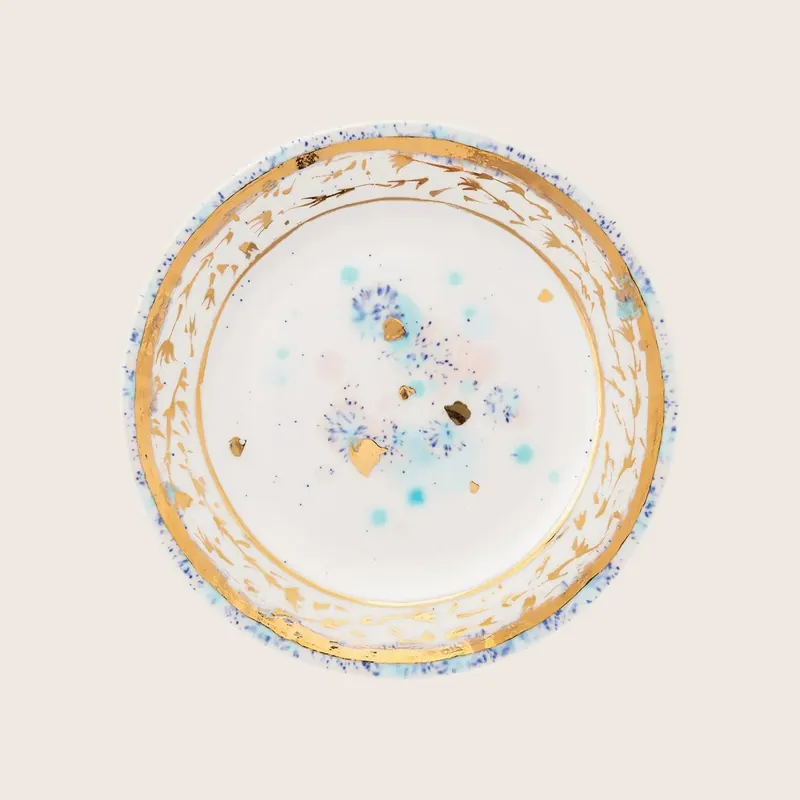 Dafne Dessert Rim Plate - Coralla Maiuri