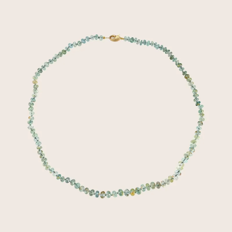 Aquamarine Beaded Necklace - Renna Jewelry (Consigned)