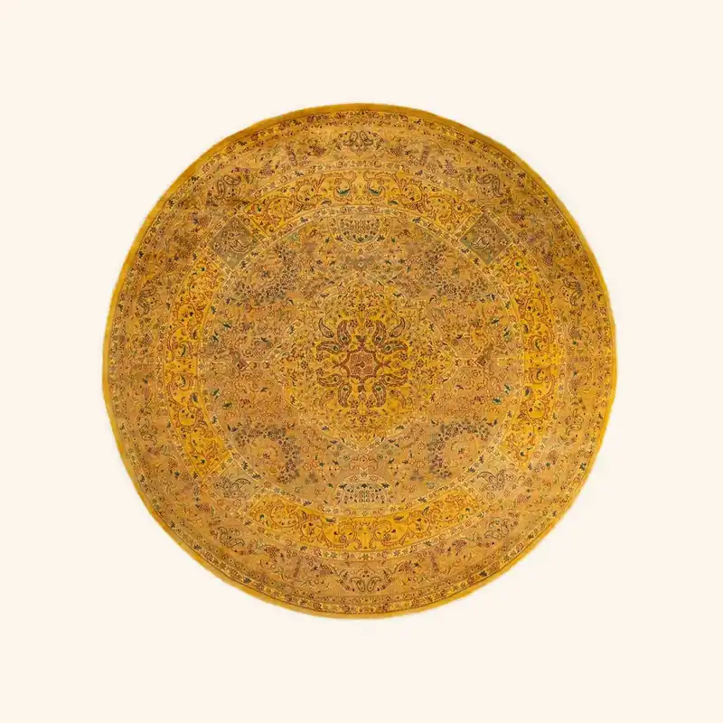 Yellow Samsara Wool Rug - 10'1" x 10'