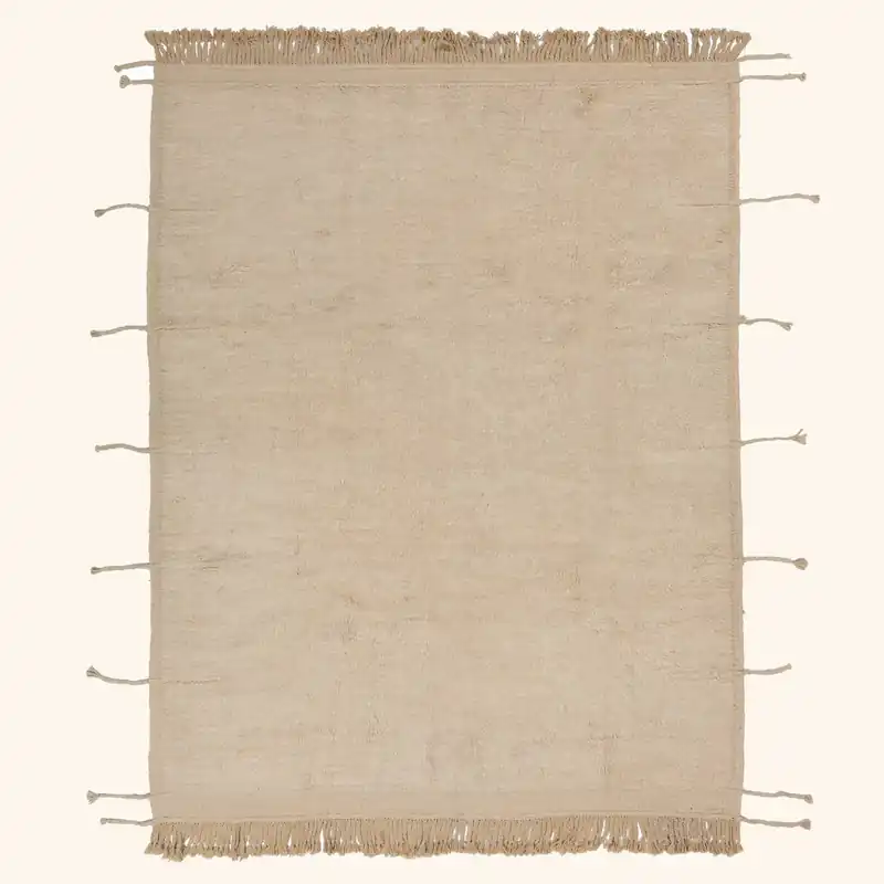 Beige Modern Wool Rug - 8'4'' x 10'10''