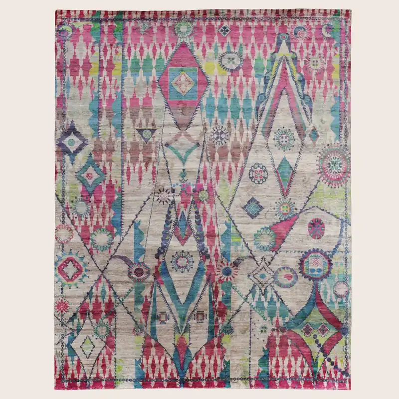Aura Alchemy Silk Rug - Kolkata