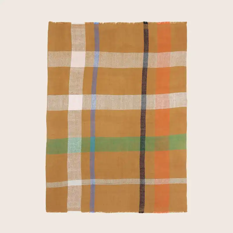 Kashmir Plaid Throw - Yarnz Exports Pvt Ltd
