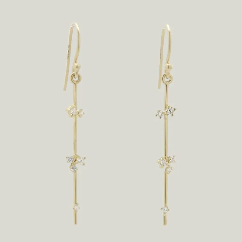 Starlight Stick Earrings - Kothari (Leased)