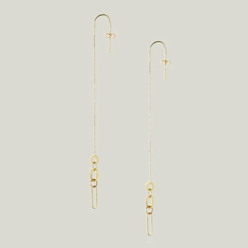 Linked with Love Drop Earrings - Sweet Pea (Consigned)