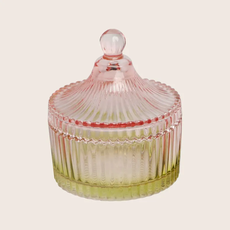 Striped Glass Small Bonbonniere - EJA International ApS