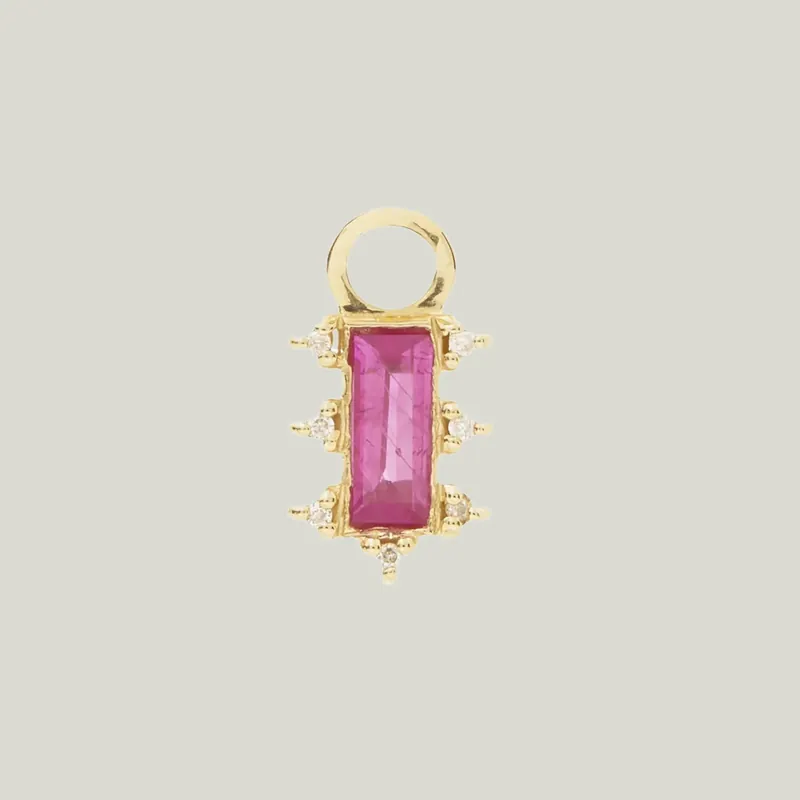 Mosaic Charm with Ruby - Scosha (Consigned)
