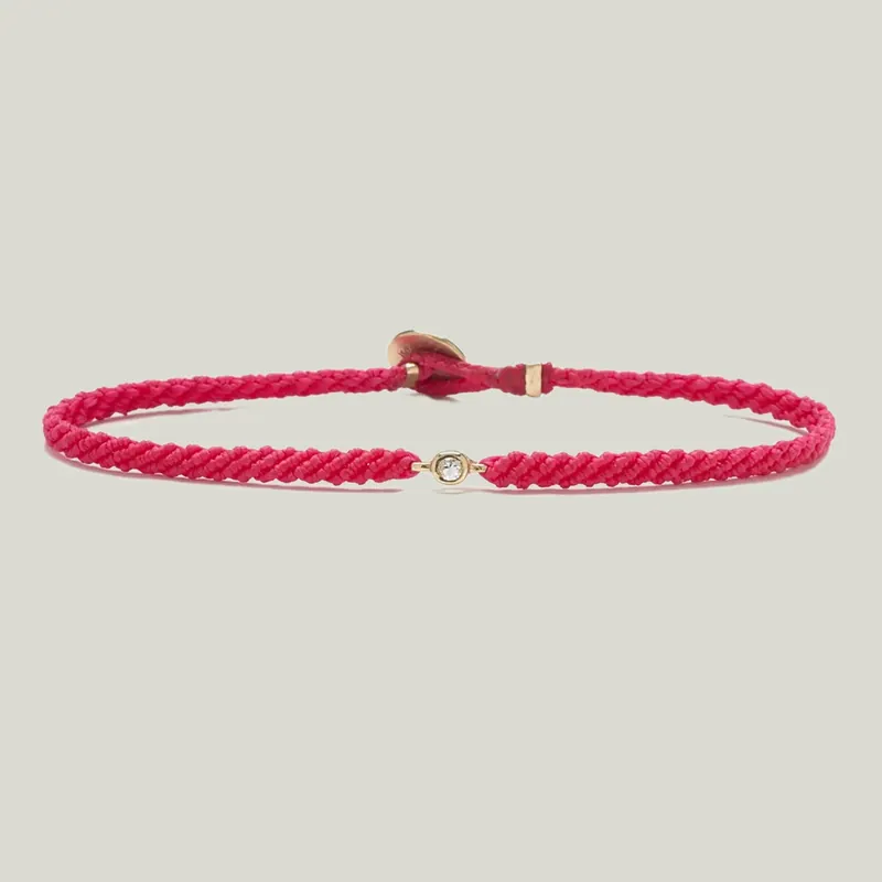 Classic Diamond Bracelet in Fuchsia - Scosha (Consigned)