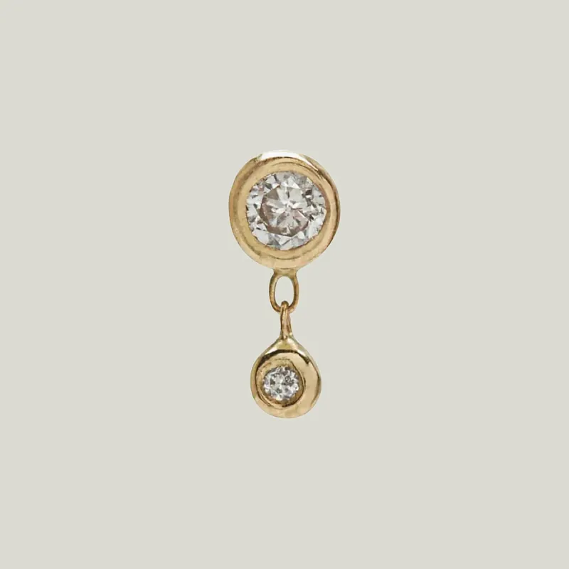 Bezel Stud with Diamond - Scosha (Consigned)