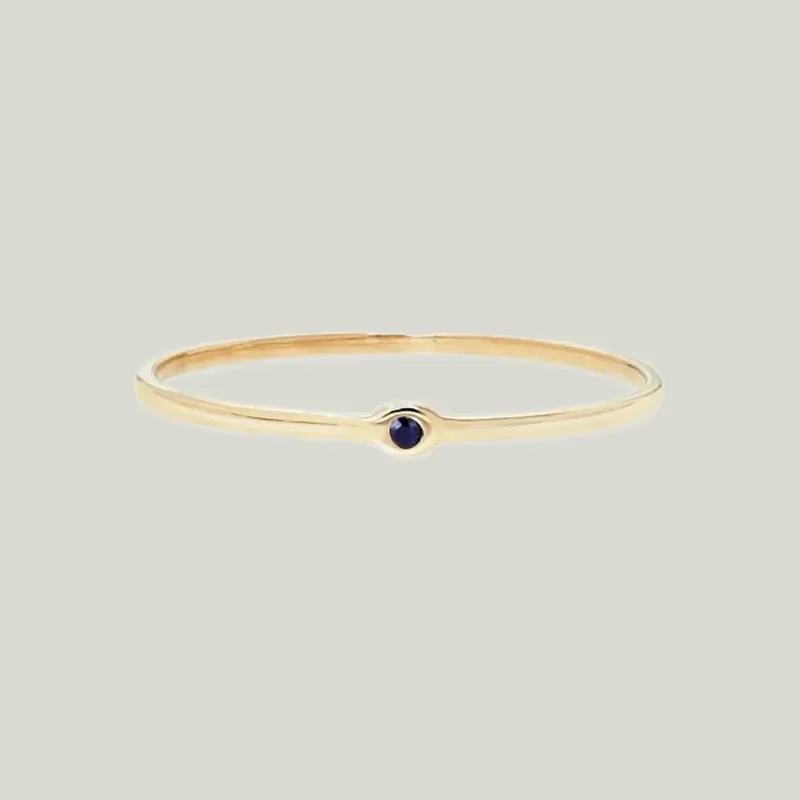 Memory Ring with Blue Sapphire - Scosha (Consigned)