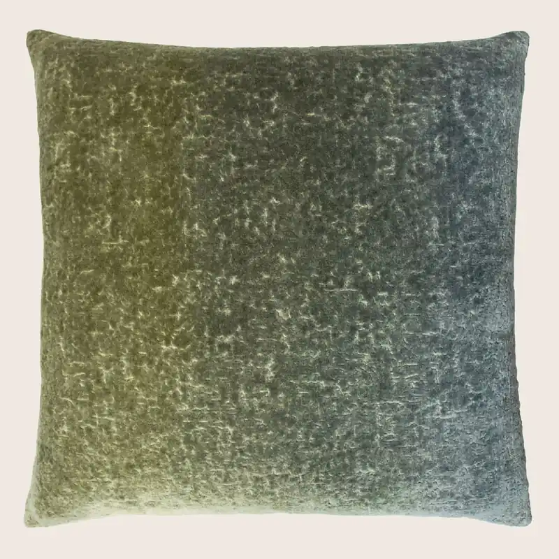 Coral Reef Velvet Pillow, Lichen - Kevin O'Brien (Drop Ship)