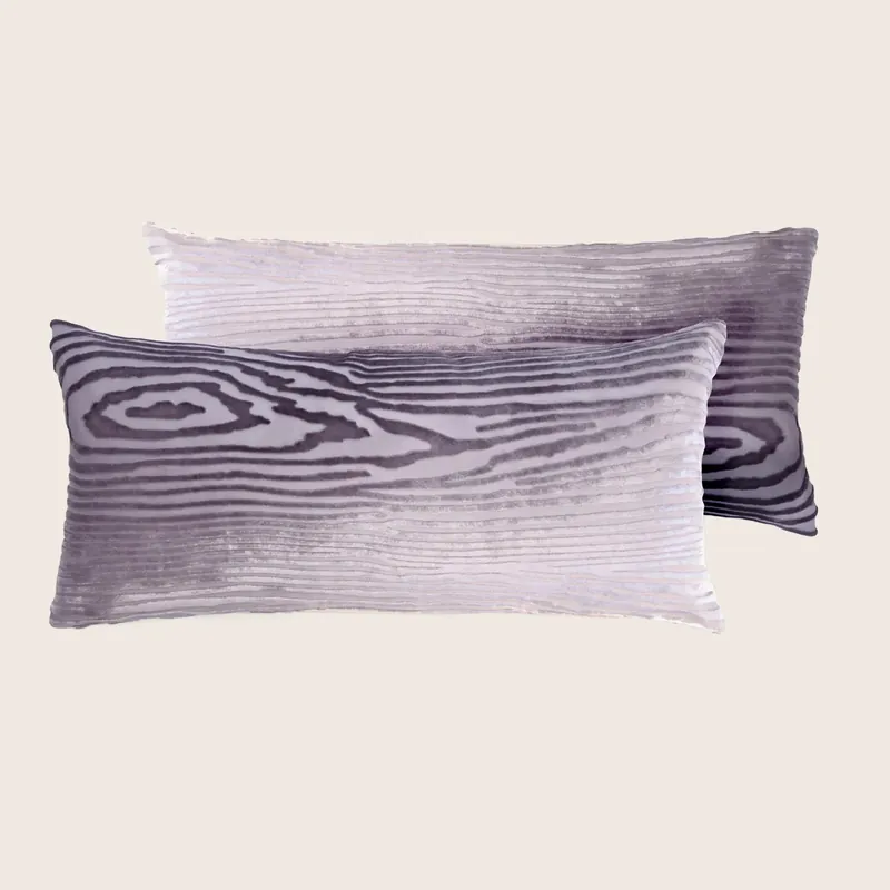 Woodgrain Velvet Pillow, Set of 2 - Kevin O'Brien (Drop Ship)