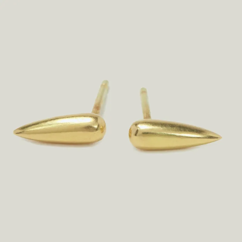 Long Rain Drop Studs - Diana Mitchell (Consigned)