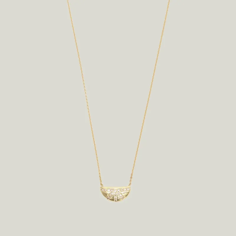 Pave Sunrise Necklace - Diana Mitchell (Consigned)