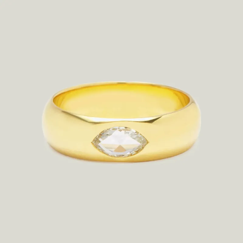 Gypsy Band With Marquise Rose Cut - Diana Mitchell (Consigned)