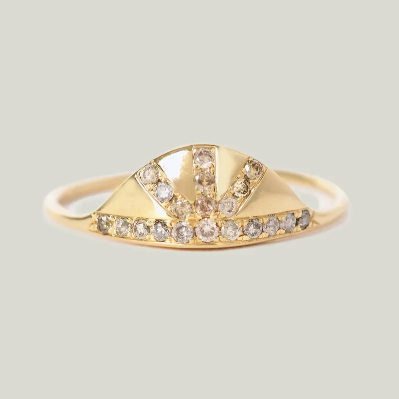 Pave Sunrise Ring - Diana Mitchell (Consigned)
