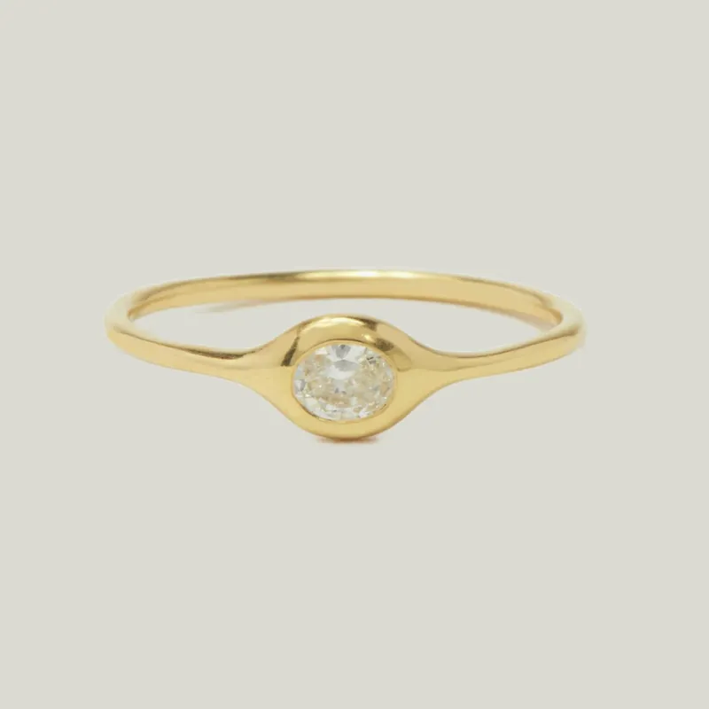 Mini Oval Ring - Diana Mitchell (Consigned)